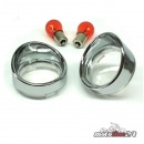 1Pair Turn Signal Lens in Clear Lens with Visior Bezel |...